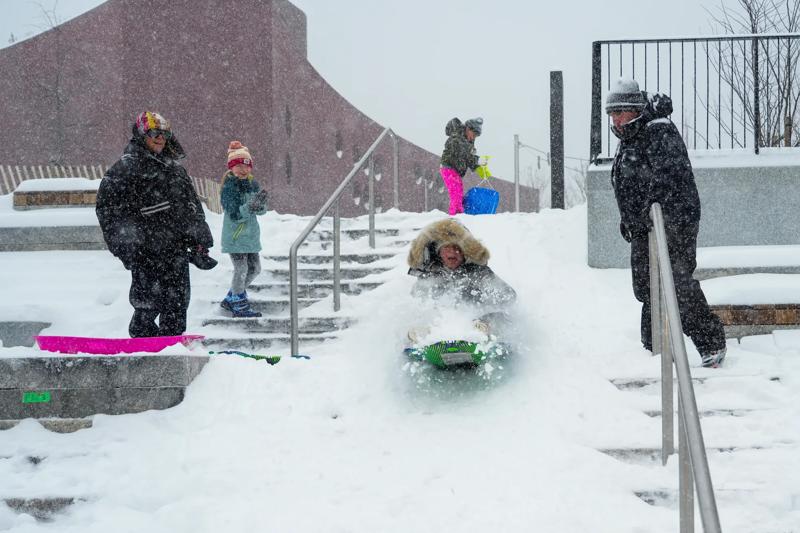 Calla Kessler_2026 Snowstorm_Wagner Park Sledding
